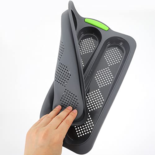 Silicone Baguettes Pan Nonstick 3 Wave Loaves French Toast Bread Baking Tray Loaf Mold Pan for DIY Making Breadstick Cake Kitchen Baking Mould Supplies