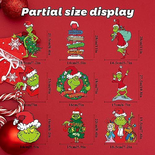 100 PCS Christmas Window Clings - Christmas Window Clings for Glass Windows,Christmas Elf Faces Window Stickers with Snowflake,Double Sided Static Window Clings for Christmas Window Decals(9 Sheets)