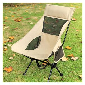 bhvxw camping chair high back folding camp chair for fishing, garden backpacking outdoor camping chair for beach travel recliner