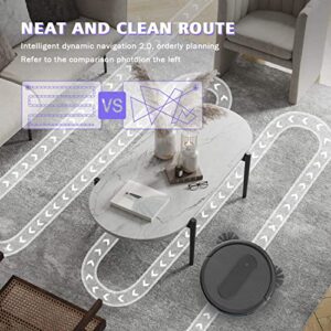 XIEBro Robot Vacuum and Mop Combo, 3 in 1 Mopping Robotic Vacuum with Schedule, App/Wi-Fi/Alexa, 1600Pa Max Suction, Self-Charging Robot Vacuum Cleaner, Slim, Ideal for Hard Floor, Pet Hair, Carpet