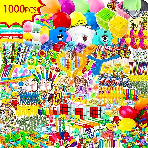 1040PCS Party Favors for Kids Goodie Bags 8-12 Fidget Toys Pack, Treasure Box Toys for Classroom,Treasure Chest for Kids Prizes,Stocking Stuffers,Birthday Gift Bulk Toys for Boys and Girls 4-8