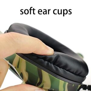 3.5mm Camouflage Gaming Headset Professional Gamer Stereo Head-Mounted Headphone Computer Earphones for PS5 PS4 Xbox Switch