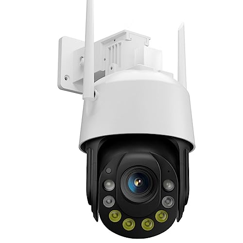 SXBCyan 50X Optical Zoom WiFi Security Surveillance Camera Outdoor 5MP Wireless Secuity Camera CCTV Human Detection WiFi PTZ IP Dome Camera 2 Way Audio (Size : 5MP Add 128G Card)