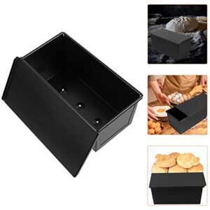 Sandwich Bread Pullman Loaf Pan with Lid Non- Stick Bread Pan Rectangular Loaf Pan Carbon Steel Flat Toast Box Bread Maker Molds for Home Kitchen Oven Baking Oven Pans