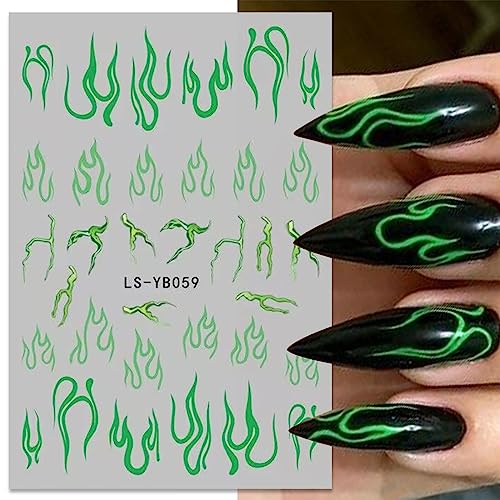 JMEOWIO 9 Sheets Halloween Glow in The Dark Nail Art Stickers Decals Self-Adhesive Pegatinas Uñas Lumious Skull Ghost Spider Web Bat Pumpkin Nail Supplies Nail Art Design Decoration Accessories