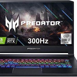 acer Predator Triton 500 PT515 15.6" FHD IPS 300Hz Gaming Laptop, 10th Gen Intel 6-Core i7-10750H, 64GB RAM, 2TB PCIe SSD, NVIDIA GeForce RTX 2070 8GB, RGB Keyboard, Windows 10 Home + HDMI Cable