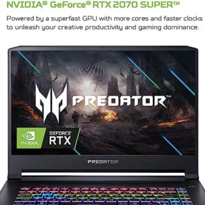 acer Predator Triton 500 PT515 15.6" FHD IPS 300Hz Gaming Laptop, 10th Gen Intel 6-Core i7-10750H, 64GB RAM, 2TB PCIe SSD, NVIDIA GeForce RTX 2070 8GB, RGB Keyboard, Windows 10 Home + HDMI Cable