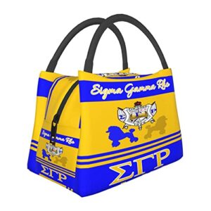 sigma gamma rho lunch bag reusable insulated lunch bag portable leak-proof large-capacity picnic travel work lunch bag