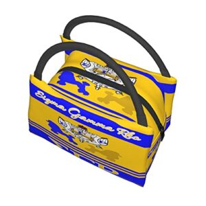 Sigma Gamma Rho Lunch Bag Reusable Insulated Lunch Bag Portable Leak-Proof Large-Capacity Picnic Travel Work Lunch Bag