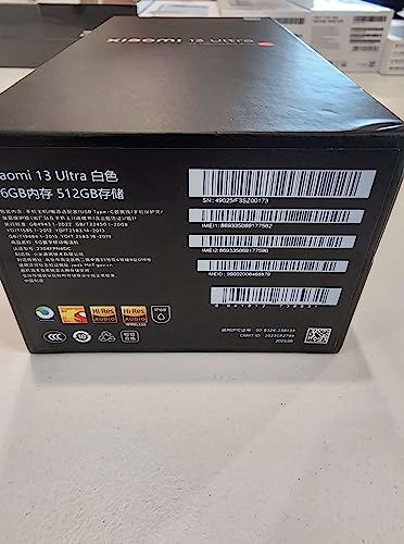 Xiaomi Mi 13 Ultra 5G 1TB 16GB Factory Unlocked (GSM Only | No CDMA - not Compatible with Verizon/Sprint) China Version - Black