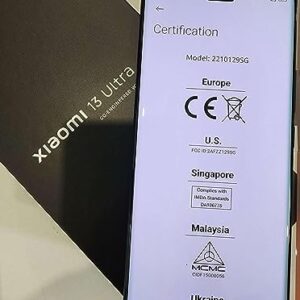 Xiaomi Mi 13 Ultra 5G 1TB 16GB Factory Unlocked (GSM Only | No CDMA - not Compatible with Verizon/Sprint) China Version - Black