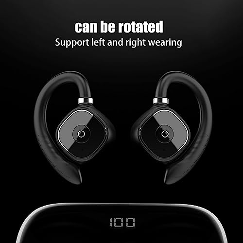 ESSONIO Open Ear Headphones air Conduction Headphones Bluetooth Workout Headphones Open Ear Earbuds Noise Cancelling Headphones for Sports Running