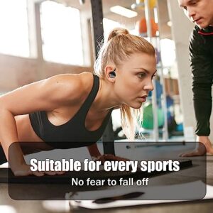ESSONIO Open Ear Headphones air Conduction Headphones Bluetooth Workout Headphones Open Ear Earbuds Noise Cancelling Headphones for Sports Running