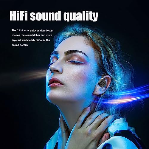 ESSONIO Open Ear Headphones air Conduction Headphones Bluetooth Workout Headphones Open Ear Earbuds Noise Cancelling Headphones for Sports Running