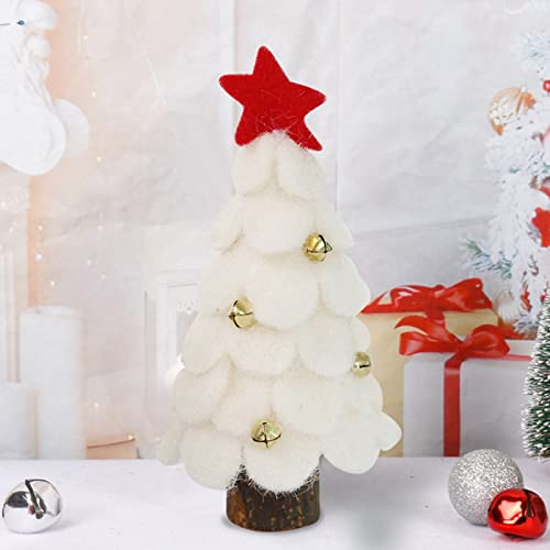 MISNODE Christmas Decoration Handmade Premium Wool Felt Ornament Wool Felt Christmas Tree Ornament Home New Year Party Ornament White Party Holiday Décor