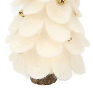 MISNODE Christmas Decoration Handmade Premium Wool Felt Ornament Wool Felt Christmas Tree Ornament Home New Year Party Ornament White Party Holiday Décor