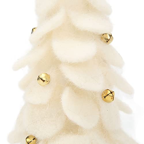 MISNODE Christmas Decoration Handmade Premium Wool Felt Ornament Wool Felt Christmas Tree Ornament Home New Year Party Ornament White Party Holiday Décor