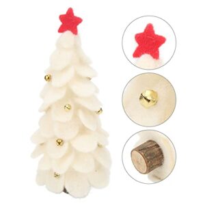 MISNODE Christmas Decoration Handmade Premium Wool Felt Ornament Wool Felt Christmas Tree Ornament Home New Year Party Ornament White Party Holiday Décor