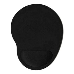 ergonomic computer mouse pad with wrist rest support, gaming mouse pad non-slip base for home office working studying(black)
