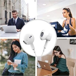 2 Pack-USB C Headphones Earbuds, Type C Earbuds Wired Earphones with Microphone & Remote Control Noise Cancelling in-Ear Headset for iPad Pro, Galaxy S23/S22/S21/S20/Ultra Note 10/20, Pixel 7/6/6a/5/4