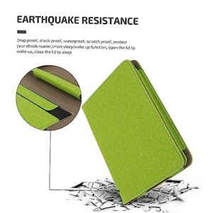 UKCOCO Tablet Case E-Reader Cover for E- Reader Ebook Reader Case Reader Tablet E-Reader Protective Case Auto Wake Protective Case E-Reader Cover Green Imitation Leather Paper Hand Rest