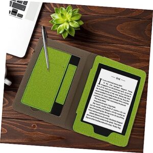 UKCOCO Tablet Case E-Reader Cover for E- Reader Ebook Reader Case Reader Tablet E-Reader Protective Case Auto Wake Protective Case E-Reader Cover Green Imitation Leather Paper Hand Rest