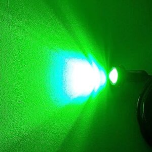 5/8 Inch Black 22mm Bolt Beam Green LED Accent Rock Lights with 20ft. AWG #26 Wire for UTV Off-Road Trucks Trailers Motorcycles RVs Boats ATVs