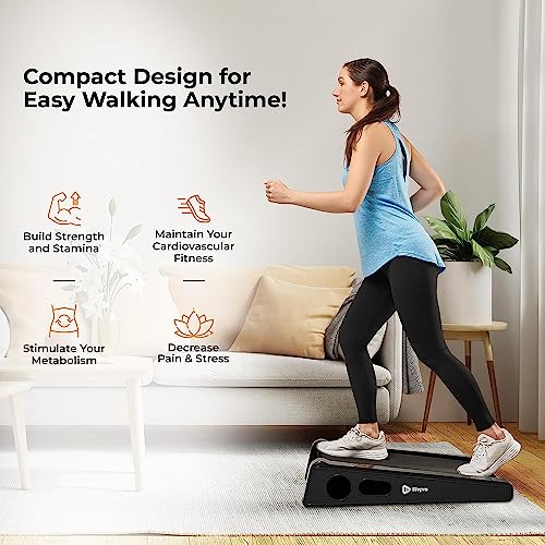 Lifepro Smallest Portable 30in Walking Pad Under Desk Mini Treadmill, Under Desk Small Work Desk Compact Mini Treadmill - Max Speed 3 MPH, 220 Lbs Max Weight, Home & Office Mini Walking Pad Treadmill