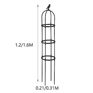 Garden Trellis for Climbing Plants Outdoor, Tall Rustproof Plant Trellis, for Potted Plants/Vine/Rose/Clematis,Garden Obelisk Trellis (Size : 120CM)