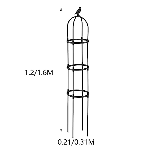 Garden Trellis for Climbing Plants Outdoor, Tall Rustproof Plant Trellis, for Potted Plants/Vine/Rose/Clematis,Garden Obelisk Trellis (Size : 120CM)