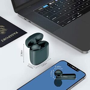 BEBEN True Wireless Earbuds, Waterproof Bluetooth Earbuds, 35Hrs Cyclic Playtime Headphones with Charging Case and mic, in-Ear Stereo Earphones Headset for Sport Dark Green