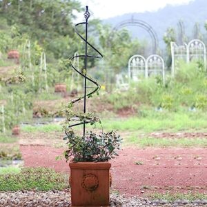 Garden Trellis Obelisk, Spiral Plant Trellis, Suitable for Climbing Plants Indoor Outdoor Trellis Rose Trellis Vegetable Trellis