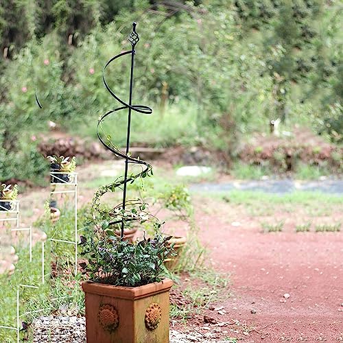 Garden Trellis Obelisk, Spiral Plant Trellis, Suitable for Climbing Plants Indoor Outdoor Trellis Rose Trellis Vegetable Trellis