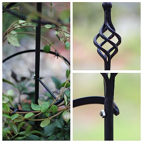 Garden Trellis Obelisk, Spiral Plant Trellis, Suitable for Climbing Plants Indoor Outdoor Trellis Rose Trellis Vegetable Trellis