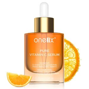 vitamin c serum for face, vc facial serum with retinol and hyaluronic acid, glow serum removes dark spot acne, anti-aging oxidant serums for woman 30ml