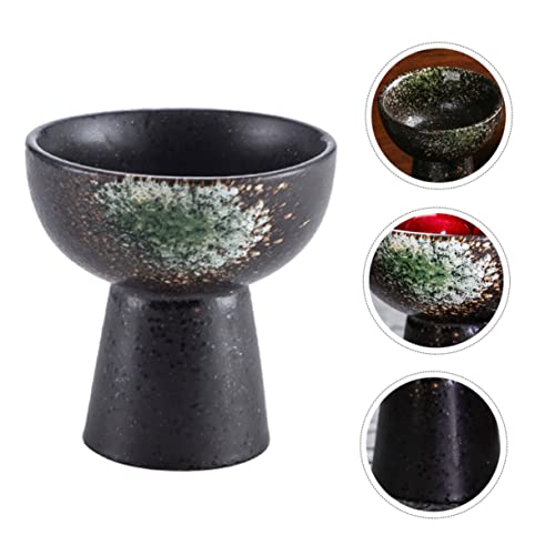 ULTECHNOVO Ceramic Ice Cream Bowl Glass Dessert Cups Glass Tumblers Martini Glasses Dessert Baking Cup Pastry Display Stand Pudding Bowls Trifle Dish Ceramic Bowl Mousse Cup Ceramics Dessert