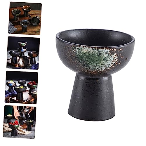 ULTECHNOVO Ceramic Ice Cream Bowl Glass Dessert Cups Glass Tumblers Martini Glasses Dessert Baking Cup Pastry Display Stand Pudding Bowls Trifle Dish Ceramic Bowl Mousse Cup Ceramics Dessert