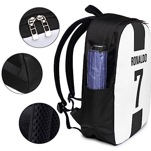 Luja Dling Ronaldo #7 Backpacks Bag Laptop Bag Bookbag Usb Backpack 17 Inch For Daily