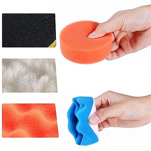 11 Pcs Polishing Pads Kit,3 Inch Sponge Buffing Pads, Buffer for Car Detailing, Polishing Wheel for Drill,Car Buffer Polisher Kit Drill Buffing Kit for Car Polishing, Waxing, Sealing Glaze (11pc)