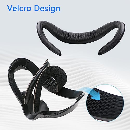 Compatible with Oculus Quest 2 Face Bracket Replacement,VR PU Leather Face Pad Protective for Meta Quest 2,Sweat-Proof Comfortable Face Cover Cushion VR Accessories