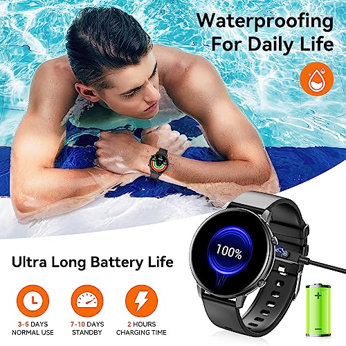 Smart Watch, Bluetooth Call Smartwatch for Men and Women,Monitoring Heart Rate/Sleep/Blood Oxygen/Pedometer,1.39-inch Fitness Tracker with Multiple Sports Modes,Smartwatches fit for IOS and Android