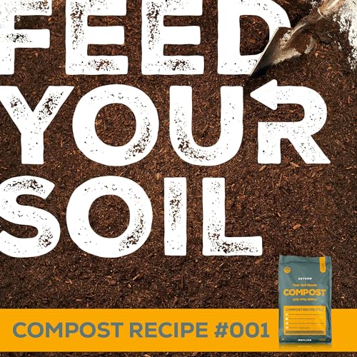 Return Organic Compost #001, Fertilizer for Indoor & Outdoor Garden Soil Beds, Plants & Vegetables, Potting Soil, Raised Beds, Lawns - Improves Soil Structure, Peat Free, OMRI Listed (32-35 Pound Bag)