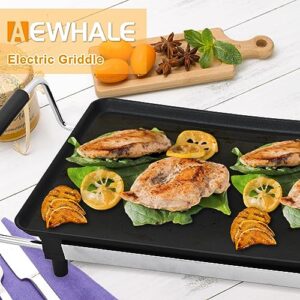 AEWHALE Electric Nonstick Extra Larger Griddle Grill-35" Teppanyaki Grill BBQ with Adjustable Temperature &Insulated Handles for Indoor/Outdoor