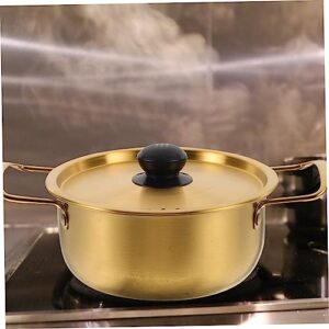 Stainless Steel Pot Instant Noodle Pot Shabu Aluminum Instant Stockpot Korean Ramen Korean Hot Pot Korean Cookware Kitchen Pot Big Pots for Cooking Kitchen Cookware Wok