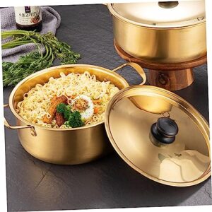 Stainless Steel Pot Instant Noodle Pot Shabu Aluminum Instant Stockpot Korean Ramen Korean Hot Pot Korean Cookware Kitchen Pot Big Pots for Cooking Kitchen Cookware Wok