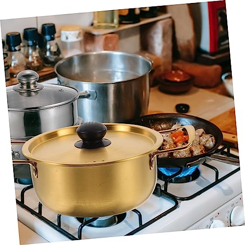 Stainless Steel Pot Instant Noodle Pot Shabu Aluminum Instant Stockpot Korean Ramen Korean Hot Pot Korean Cookware Kitchen Pot Big Pots for Cooking Kitchen Cookware Wok