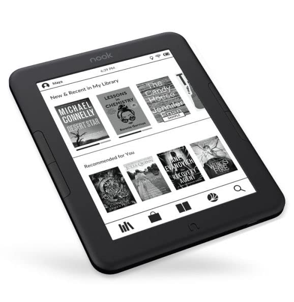 Barnes & Noble Nook Glowlight 4e eReader | 6" Touchscreen | 8GB | Black | BNRV1000 (Renewed)