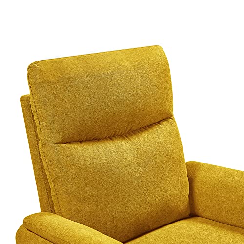 THIHOME Elderly Modern Power Lift Electric Theater Reclining Chair for Living Room Bedroom-Brown, Yellow