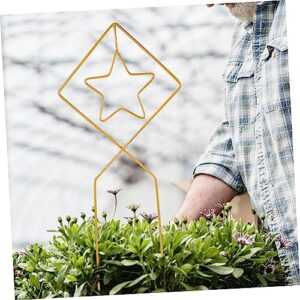 YARNOW 2pcs Flower Stand Rose Vines Plants for Outside Gold Stand Plant Climbing Frame House Plants Indoors Live Garden Metal Trellis Golden Metal Plant Climbing Supports Vine Trellis