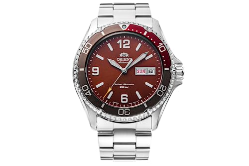 ORIENT "Mako-3" Japanese Automatic/Hand-Winding 200m Diver Style Watch, Matte Red, RA-AA0820R19B